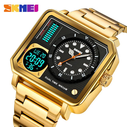 Skmei Gold Digital Quartz Montres