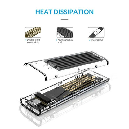 Disque dur externe transparent